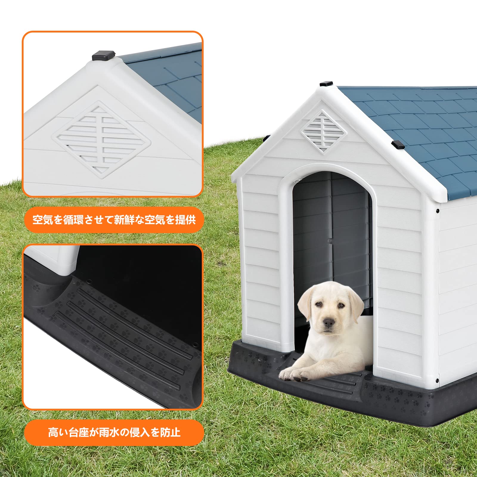 小型犬の犬小屋 Amazon.co.jp: 木製の犬小屋屋外の防雨犬小屋日光の当たらない犬